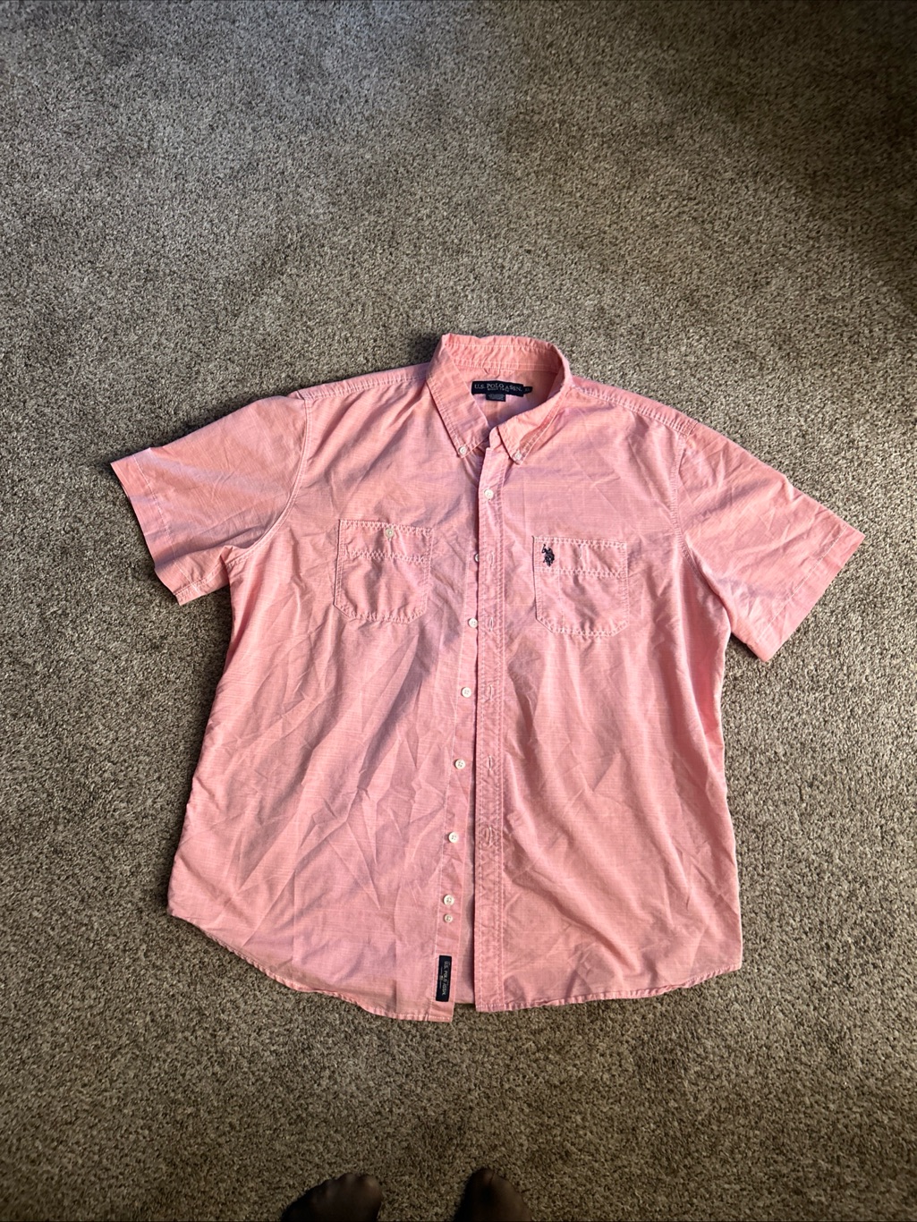 Polo By Ralph Lauren Short-Sleeve Button-Down Shirt - Pink